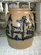 1984 Beaumont Pottery/ York, Maine Stoneware Crock Reindeer And Trees Jb