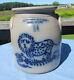 1988 Beaumont Pottery York Maine Stoneware Crock With Lion Signed Jb