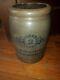 19th C. 2 Gal. A. P. Donaghho West Virginia Stoneware Jar With Blue Decoration