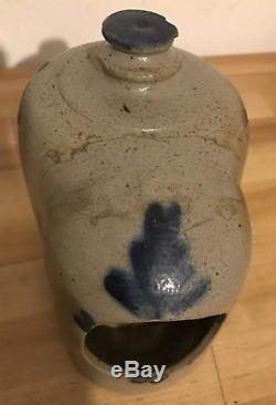 19th C. Antique Good PA Stoneware Blue Decorated Canning Jar Nice Decoration