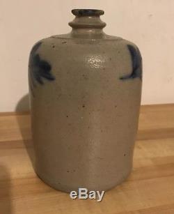 19th C. Antique Good PA Stoneware Blue Decorated Canning Jar Nice Decoration
