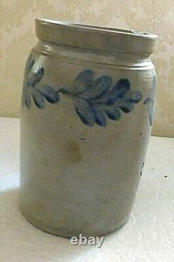 19th Century Decorated Stoneware Crock