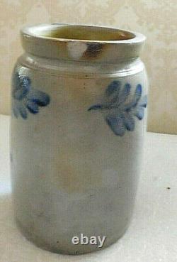 19th Century Decorated Stoneware Crock