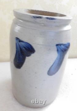 19th Century Decorated Stoneware Crock/jar