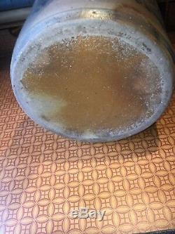 19th Century Thompson Morgantown WV Stoneware Crock West Virginia Salt Glazed