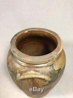 19th Century Virginia Decorated Salt Glaze Stoneware Jar