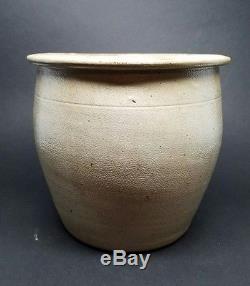 1 Gal Blue Decorated Stoneware Crock Signed Cowden & Wilcox Harrisburg PA