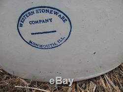 20 Gallon Crock Western Stoneware Company Monmouth IL USA Vintage Antique Huge