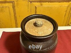 2 Harrisburg Pa Stoneware Jar/Crocks With Lids