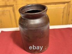 2 Harrisburg Pa Stoneware Jar/Crocks With Lids