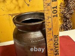 2 Harrisburg Pa Stoneware Jar/Crocks With Lids