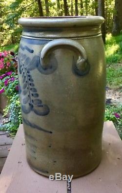 4 Gallon Western Pennsylvania Stoneware Crock Churn