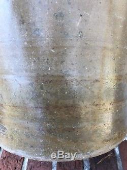 5 gallon A. P. Donaghho Stoneware Crock Churn Parkersburg WV Salt Glazed Zipper
