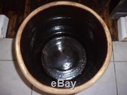 AAFA Antique 19thca RARE Stoneware 10 gallon Crock GALESBURG POTTERY ILL