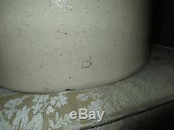 Antique 4 Gallon Stoneware Lazy 8/beesting Jug Crock, Turkey Droppings, Redwing