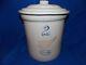 Antique Red Wing 2 Gallon Zink Glaze Crock Union Stoneware 3 Gal Lid 4 Inch Wing