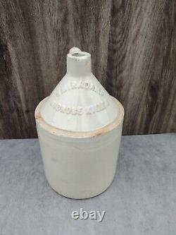 ANTIQUE Vintage W. M. Radams Microbe Killer Stoneware Jug Gallon Ceramic Crock