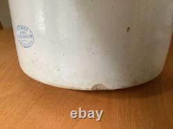 AUTHENTIC Antique Redwing Crock Jug 3 gallon Stoneware NICE