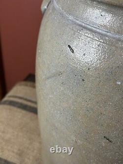 A. Conrad New Geneva Pennsylvania PA Salt Glazed Stoneware Crock 4 Gallon 70-'82