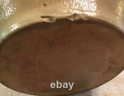 A&E Smith & Sons 1849-1865 3 Gallon Open Salt Glaze Stoneware Crock Cobalt Deco