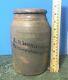 A. P. Donaghho, Parkersburg, W Va Stoneware Wax Sealer Canning Jar 8 1/2 Tall