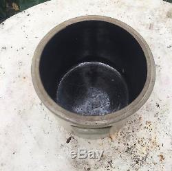 American Salt Glaze/Cobalt Decorated Stoneware Crock