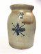 American Stoneware Jar With Snowflake Decoration, One And A Half Gallon