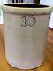 Antique 10 Gallon Stoneware Crock/barrel-ransbottom, Ohio C. 1900