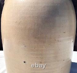 Antique 1800's Stoneware Crock Jug Pittson, PA 5 Gallon 11x 11x 19.25