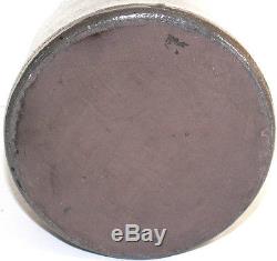 Antique 1870s A Conrad New Geneva Pa. 9.5t Blue Gray Stoneware Wax Sealer Crock