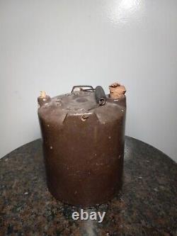 Antique 1882 Brown Salt Glazed Stoneware 1/2 Gallon Whiskey Crock/Jug