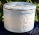 Antique 1900 Red Wing Stoneware Blue Band 5lb Butter Crock Churn Rare Pattern