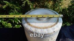 Antique 1900 Red Wing Stoneware Blue Band 5Lb Butter Crock Churn RARE PATTERN