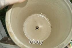 Antique 1910s Red Wing Pottery Stoneware 10 Gal Drain Crock Jug Churn UNUSUAL