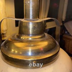 Antique 1930 East India RUM Company keg lamp 12 crock tap 34 tall BAR MANCAVE