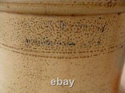 Antique 19C Frank Norton Stoneware 1 Gallon Crock #2