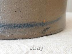 Antique 19th Century HAMILTON & JONES GREENSBORO PA Grey Blue Crock Stoneware