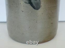 Antique 19th Century Pennsylvania 1/2 Gallon Decorated Stoneware Crock (Nice)