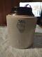 Antique 1/2 Gallon White Hall Stoneware Canning Jar Great Condition Estate Find