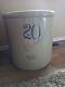 Antique 20 Gallon Red Wing Crock Large 6 Inch Wing