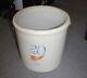 Antique 20 Gallon Red Wing Crock Large 6 Inch Wing