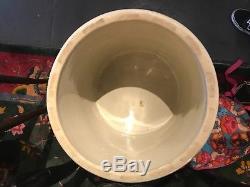 Antique 20 gallon stoneware crock with lid 1915