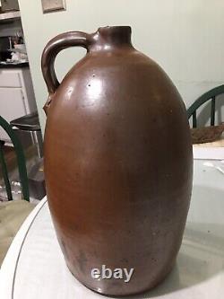 Antique 2 Gallon Beehive Jug Stoneware Crock Redware
