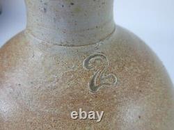 Antique 2 Gallon Crock Salt Glaze Stoneware Beehive Jug 13 3/4 Primitive
