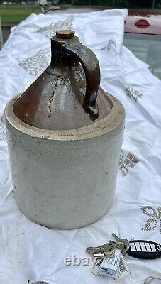 Antique 2 Gallon Stoneware Crock No. 2 Jug Moonshine