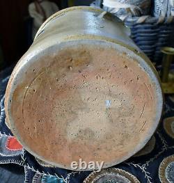 Antique 2 Gallon Stoneware Crock with Cobalt