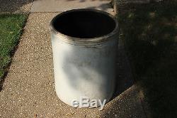 Antique 30 Gallon Stoneware Crock-Marked-Very Large & Heavy-107LBS-Country Decor
