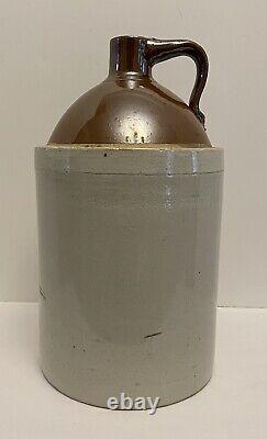 Antique #3 Anchor Pottery Company 3 Gallon Stoneware Crock Jug Two Tone Rare