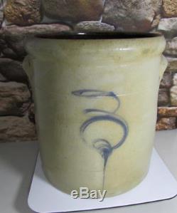 Antique #3 Bee Sting Stoneware Crock Salt Glazed Pottery Red Wing Rare Vgc