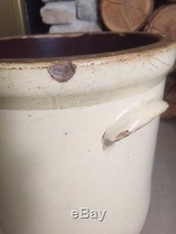 Antique 3 Gallon E. P. & Co. Stoneware Crock New Brighton Pennsylvania